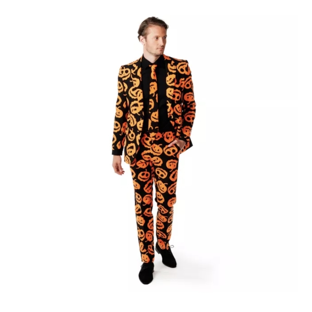 Spirit Halloween David S Pumpkins Jack O Lantern Suit Set
